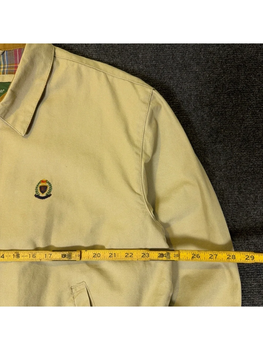 Vintage Hunt Club Men's Harrington Jacket Khaki Men's L